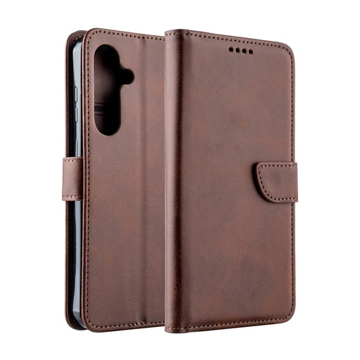 [CS-S25FE-HSW-BR] Handy Stylish Wallet Case for Galaxy S25 FE - Brown