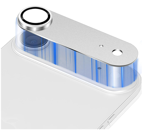 [TG-I17A-BCGM-SLV] Back Camera Metal Tempered Glass for iPhone Air (Silver)