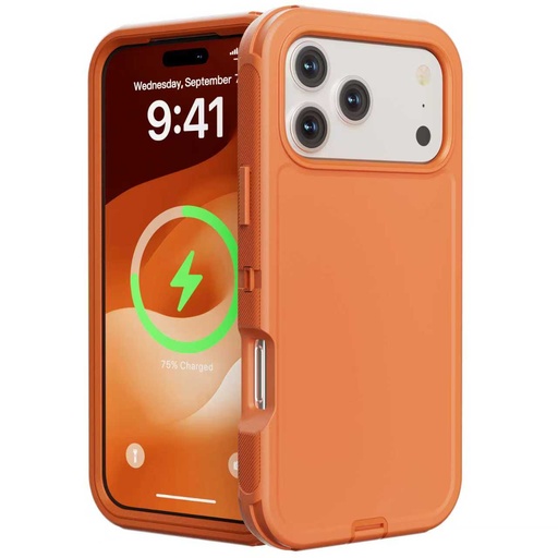 [CS-I17P-OBD-OR] DualPro Protector Case for iPhone 17 Pro - Orange