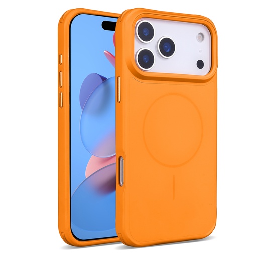 [CS-I17A-ESM-OR] Elegant Silicone Case with Magsafe for iPhone Air - Orange