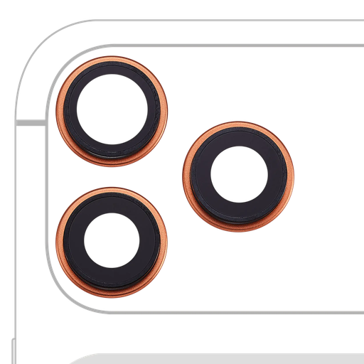 [SP-I17PM-BCLWBB-OR] Back Camera Lens With Bracket / Bezel For iPhone 17 Pro/ 17 Pro Max (Premium) (Cosmic Orange)