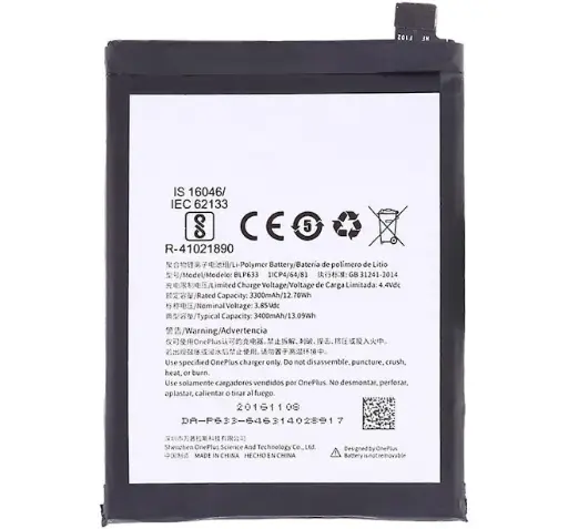 [BAT-OPN-A3] Battery For OnePlus Ace 3 5G (Ground Shipping Only)