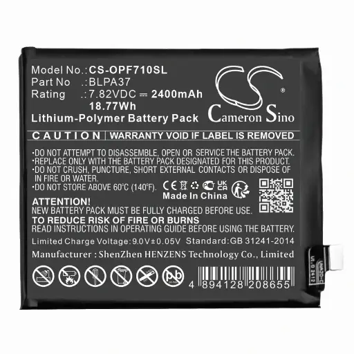 [BAT-OPPO-FX7U] Battery For Oppo Find X7 Ultra (BLPA37) (Ground Shipping Only)