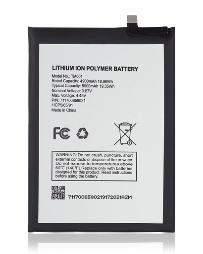 [BAT-TM-6P-TM001] Battery For T-Mobile Revvl 6 Pro / Revvl 6X Pro 5G / Revvl V+ 5G / Boost Mobile Celero 5G Plus (2023) (TM001) (Ground Shipping Only)