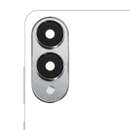 [SP-S25E-BCLWCBR-SLV] Back Camera Lens With Cover Bezel Ring For Samsung Galaxy S25 Edge (S937) (Titanium Silver) (Premium)