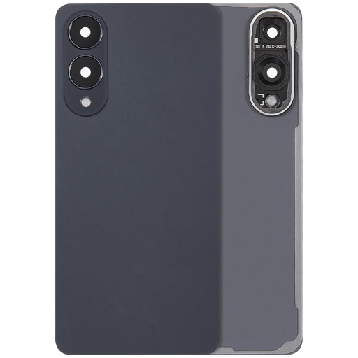 [SP-S25E-BCVGWCL-NO-AM-BK] Back Cover Glass With Camera Lens For Samsung Galaxy S25 Edge (No Logo) (Aftermarket Plus)  (Titanium Jetblack)