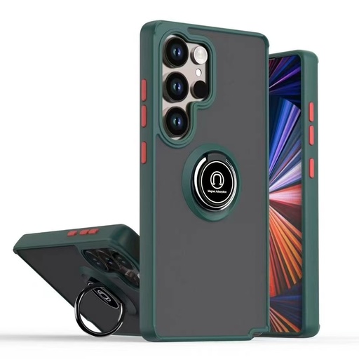 [CS-S26P-MTR-DGR] Matte Ring Case for Galaxy S26 Plus - Dark Green