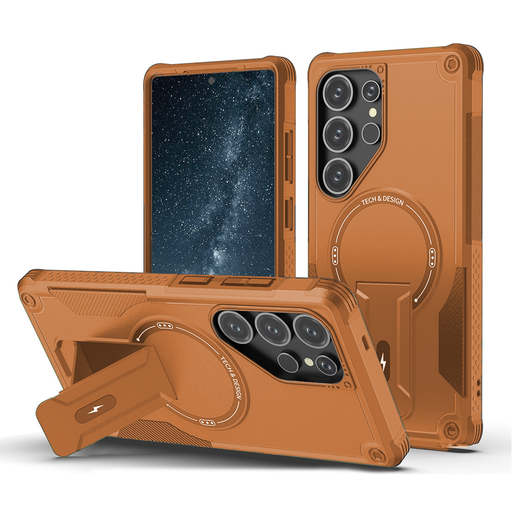 [CS-S26P-SSCM-OR] Shockproof Stand Case with Magsafe for Galaxy S26 Plus - Orange