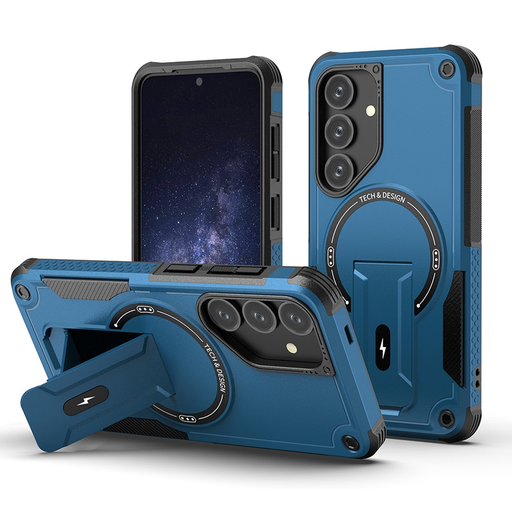 [CS-S26U-SSCM-BL] Shockproof Stand Case with Magsafe for Galaxy S26 Ultra - Blue