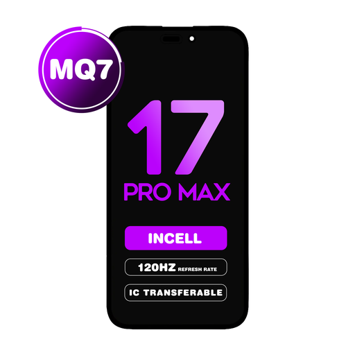 [LCD-I17PM-INC-120] LCD Assembly for iPhone 17 Pro Max 120 Hz (MQ7 v2 /  Incell) / IC Transferable