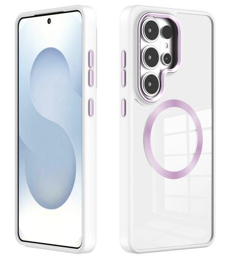 [CS-S26P-MWC-WH] Metal Wireless Charging Case for Galaxy S26 Plus - White