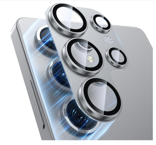 [TG-S26U-BCGM-SLV] Back Camera Metal Tempered Glass for Samsung Galaxy S26 Ultra - (Silver)