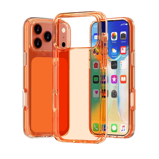 [CS-I17PM-TSC-OR] Transparent Color Case for iPhone 17 Pro Max - Orange