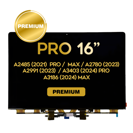 [LCD-MB-A3403-DO] LCD Display Only For MacBook Pro 16" A2485 (2021)  Pro /  Max / A2780 (2023)  / A2991 (2023) / A3403 (2024) Pro / A3186 (2024) Max - Premium