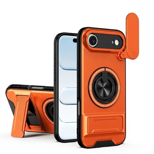 [CS-I17A-AORC-OR] All-In-One Rugged Case for iPhone Air - Orange