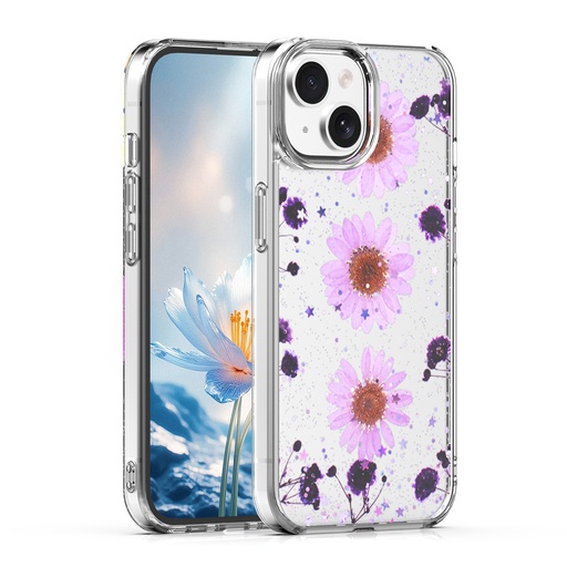[CS-I15-EBC-PNDS] Eternal Bloom Case for iPhone 15 - Pink Daisy