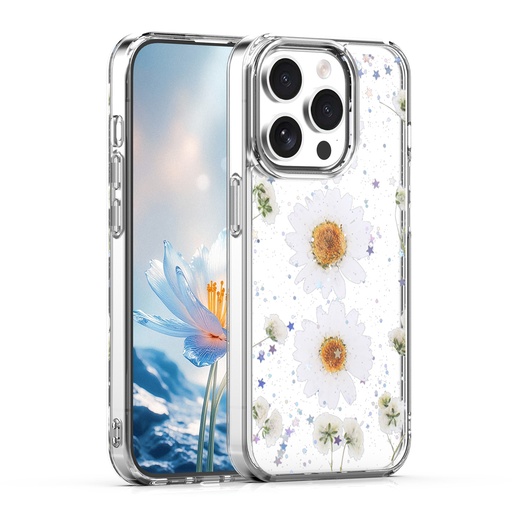 [CS-I15P-EBC-WHDS] Eternal Bloom Case for iPhone 15 Pro - White Daisy
