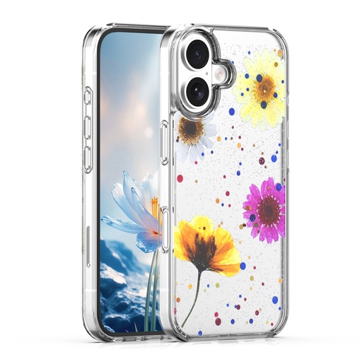 [CS-I16-EBC-CDS] Eternal Bloom Case for iPhone 16 - Colorful Daisy