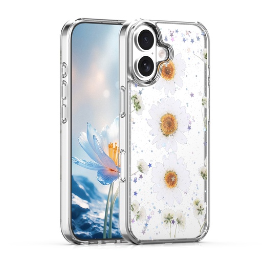 [CS-I17-EBC-WHDS] Eternal Bloom Case for iPhone 17 - White Daisy