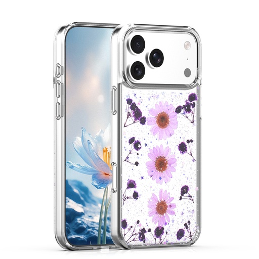 [CS-I17PM-EBC-PNDS] Eternal Bloom Case for iPhone 17 Pro Max - Pink Daisy