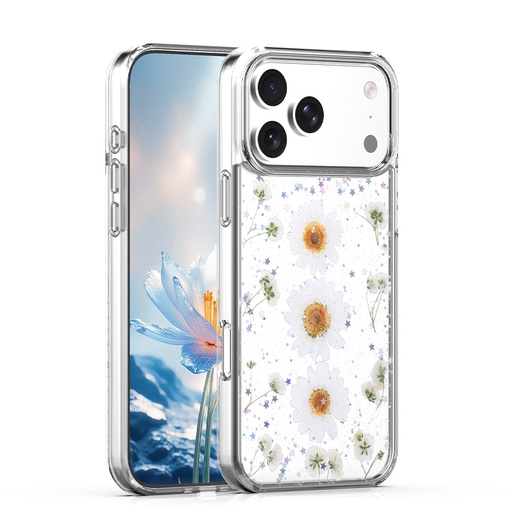[CS-I17PM-EBC-WHDS] Eternal Bloom Case for iPhone 17 Pro Max - White Daisy