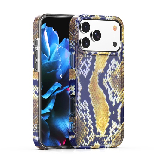 [CS-I17P-EAPC-SNK] Exotic Animal Print Case for iPhone 17 Pro - Snake