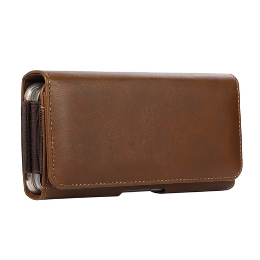 [CS-UNV-POUCH-HRZ-SBR] Horizontal Pouch Case Brown - Small