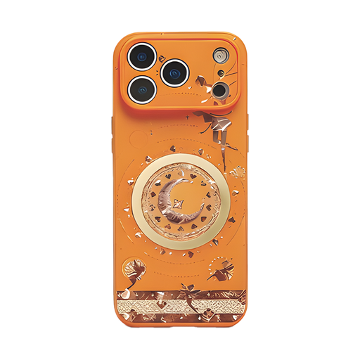 [CS-I17P-GFL-OR] Golden Fairy Luxury Case for iPhone 17 Pro - Orange