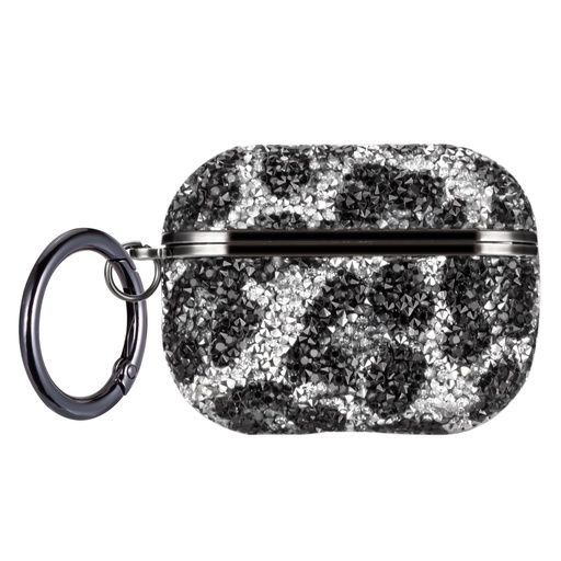 [CS-APP2-BLLC-BK] Blinged Leopard Case for AirPods Pro (2nd Gen) - Black