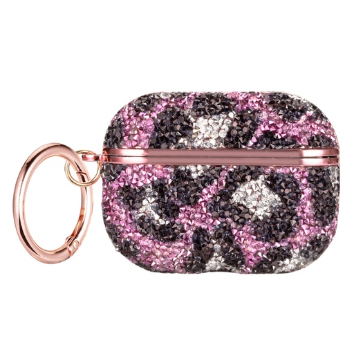 [CS-APP2-BLLC-PN] Blinged Leopard Case for AirPods Pro (2nd Gen) - Pink