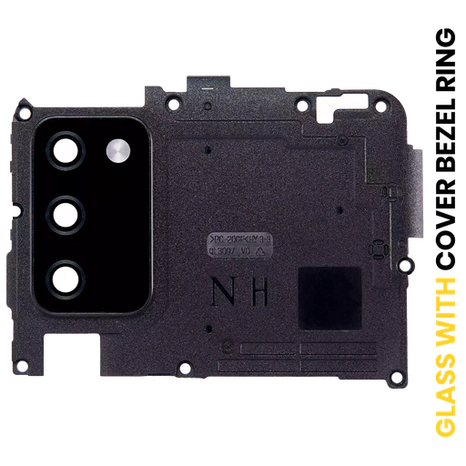 [SP-A025-BCLWCBR-N-BK] Back Camera Lens With Cover Bezel Ring For Samsung Galaxy A02S (A025 / 2020) (N Version) (Black) (Premium)
