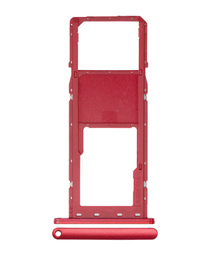 [SP-A025-SSCT-RD] Single Sim Card Tray For Samsung Galaxy A02S (A025 / 2020) (Red) (Premium)