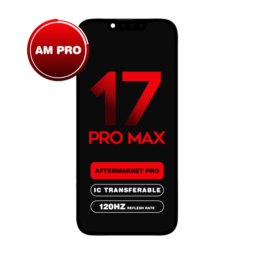 [LCD-I17PM-SOL-120] OLED Assembly for iPhone 17 Pro Max (Aftermarket Pro - Soft OLED / 120Hz) (IC Transferable)
