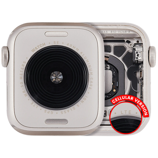 [SP-IW-SE2-40MM-HSA-ST] Housing Assembly For iWatch Series SE 2nd (40mm) (Aluminum/Starlight) (Cellular Version) (Premium)