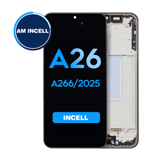 [LCD-A266-WF-STD-BK] LCD Assembly with Frame For Samsung Galaxy A26 (A266/2025) - Black (Aftermarket / Incell)