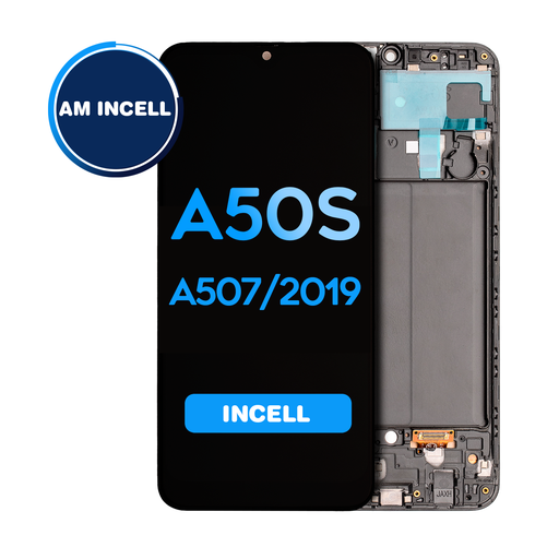 [LCD-A507-WF-STD-BK] LCD Assembly For Samsung Galaxy A50S (A507/2019) with Frame - Black (Aftermarket / Incell)