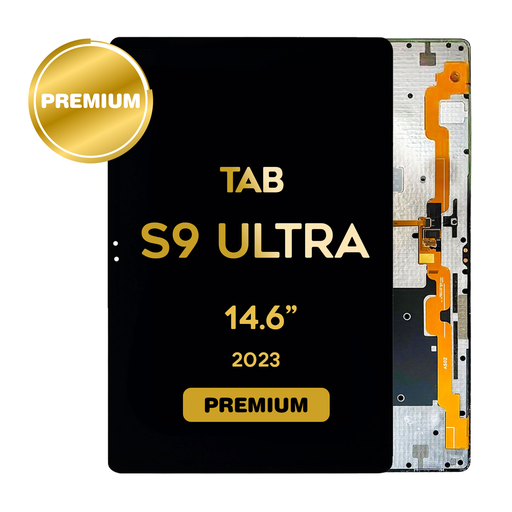 [LCD-TS9U-BK] OLED Assembly without Frame for Galaxy Tab S9 Ultra 14.6" (2023) (Premium) (Black)