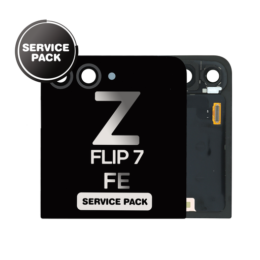 [LCD-ZFL7FE-OU-SP-BK] OLED Assembly (Outer) for Samsung Galaxy Z Flip 7 FE (F761) without Frame - Black (Service Pack)