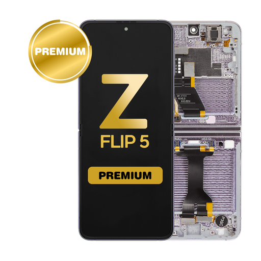 [LCD-ZFL5-WF-LV] OLED Assembly (Inner) for Samsung Galaxy Z Flip 5 5G (F731) With Frame - Lavender (Premium)