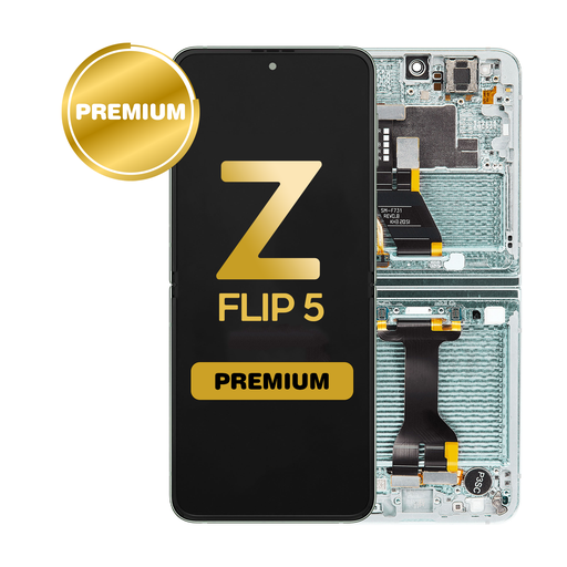 [LCD-ZFL5-WF-MN] OLED Assembly (Inner) for Samsung Galaxy Z Flip 5 5G (F731) With Frame - Mint (Premium)