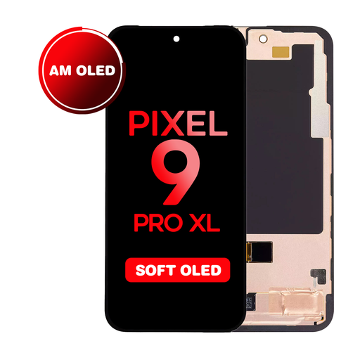 [LCD-GP9PXL-WF-HQ-BK] OLED Assembly with Frame (With Finger Print Sensor) For Google Pixel 9 Pro XL (All Colors) (Aftermarket - OLED)