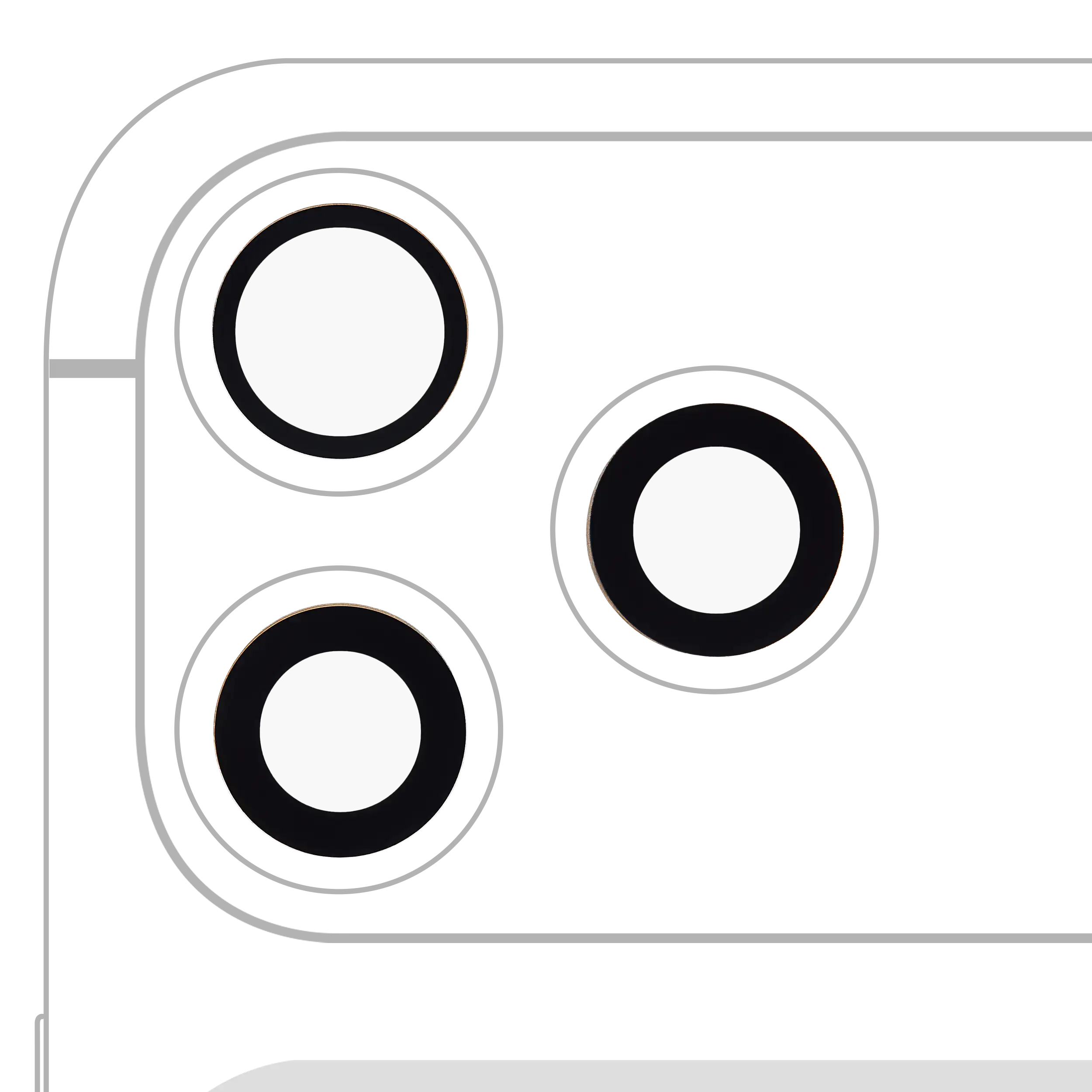 [SP-I17PM-BCLWADT-GO-3S-10P] Back Camera Lens (Glass Only) With Adhesive For iphone 17 Pro / 17 Pro Max (3x10 Pieces) (Real Sapphire / Premium)