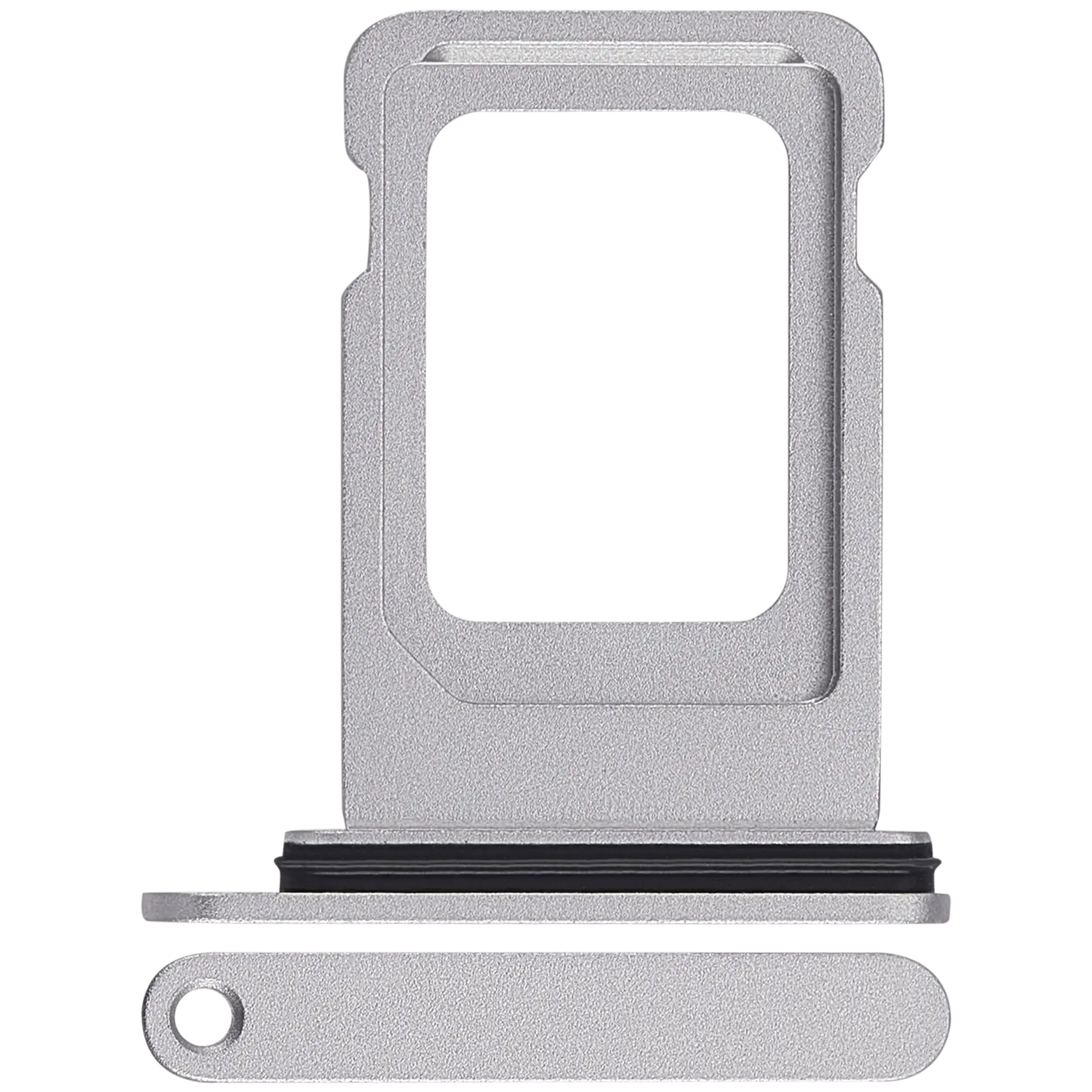 [SP-I17PM-DSCT-SLV] Dual Sim Card Tray For iPhone 17 Pro / 17 Pro Max (Silver) (Premium)