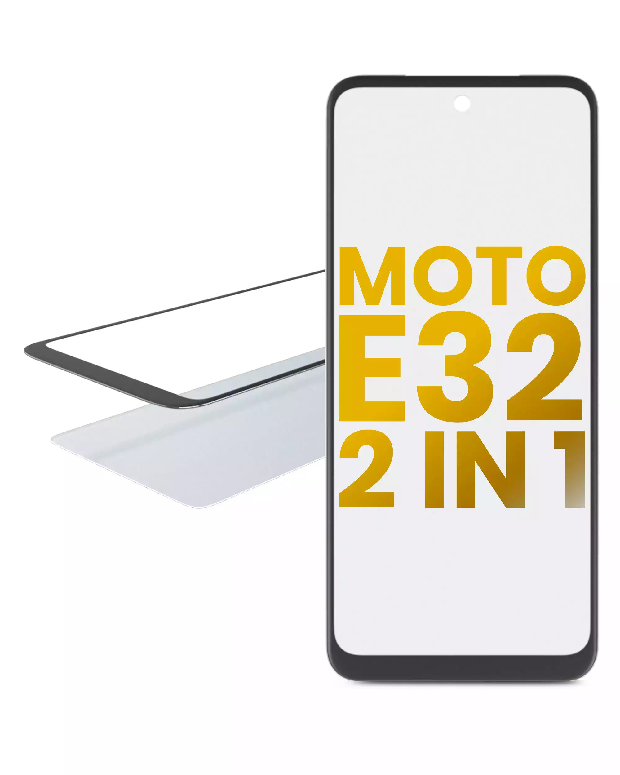 [SP-XT2227-21OCA] 2 in 1 Front Glass + OCA Pre-Installed For Motorola Moto E32 (XT2227 / 2022) (Premium)