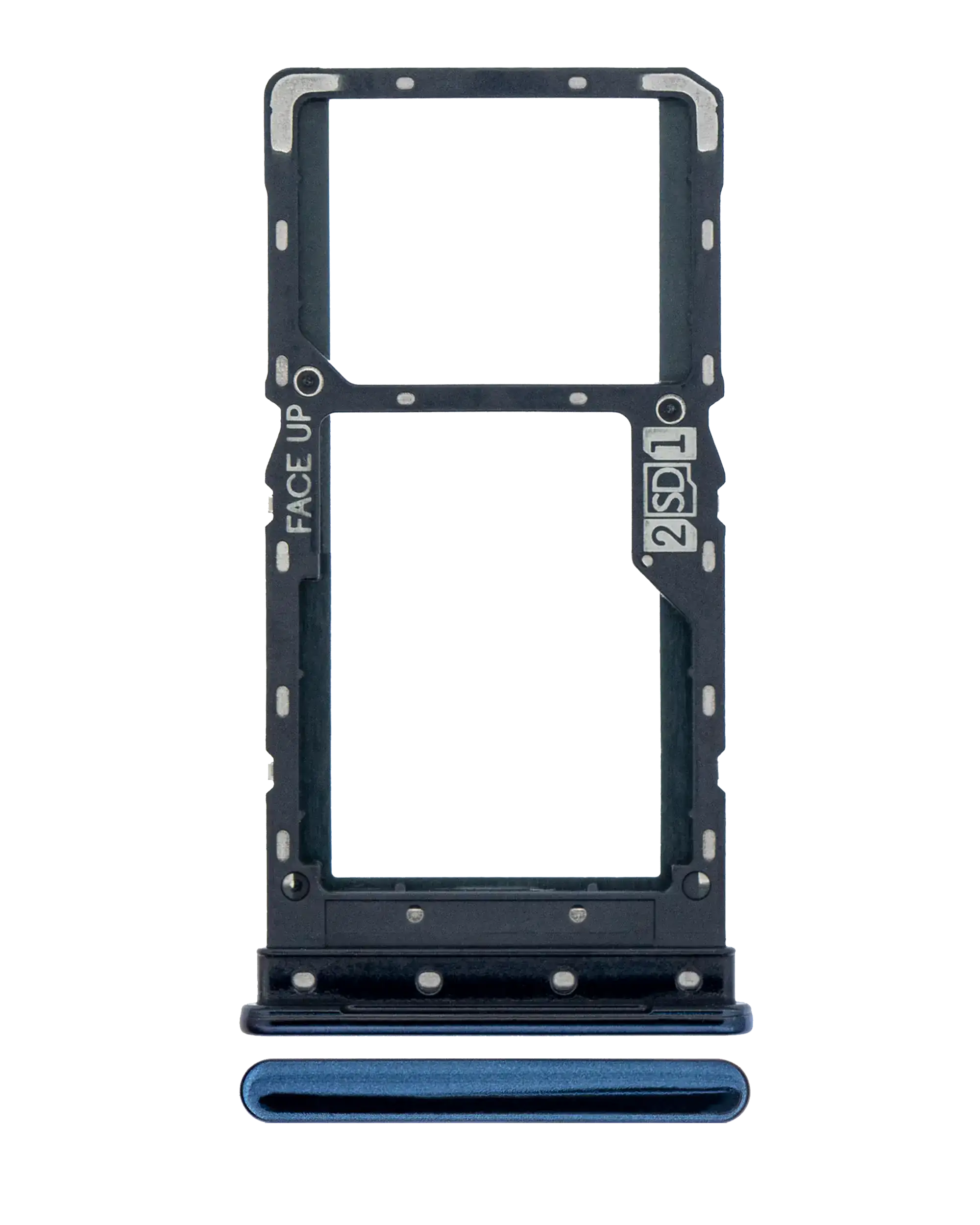 [SP-XT2087-DSCT-BL] Dual Sim Card Tray For Motorola Moto G9 Plus (XT2087 / 2020) (Indigo Blue) (Premium)