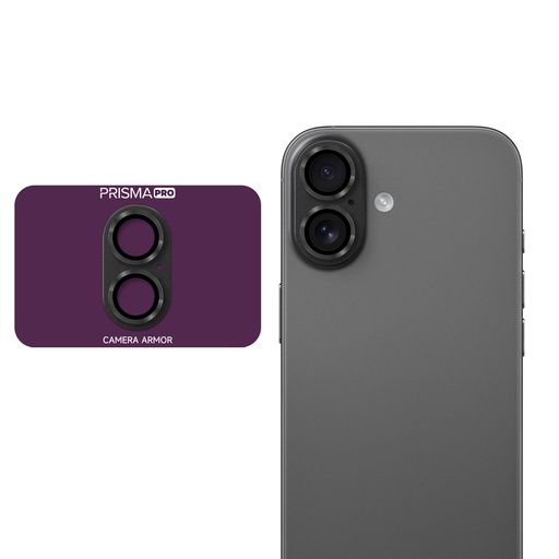 [PP-I17-BCGM-BK] Prisma Pro Shield - Back Camera Metal Tempered Glass for iPhone 17 - Black