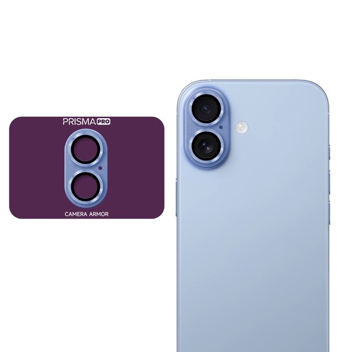 [PP-I17-BCGM-BL] Prisma Pro Shield - Back Camera Metal Tempered Glass for iPhone 17 - Blue