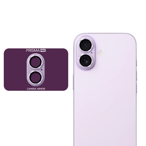 [PP-I17-BCGM-PU] Prisma Pro Shield - Back Camera Metal Tempered Glass for iPhone 17 - Purple