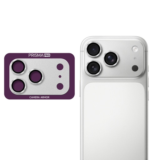 [PP-I17P-BCGM-SI] Prisma Pro Shield - Back Camera Metal Tempered Glass for iPhone 17 Pro - Silver
