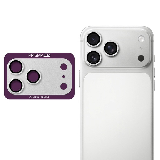 [PP-I17PM-BCGM-SI] Prisma Pro Shield - Back Camera Metal Tempered Glass for iPhone 17 Pro Max - Silver
